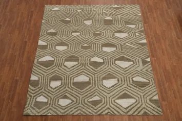 All-Over Handmade Modern Area Rug 8x10
