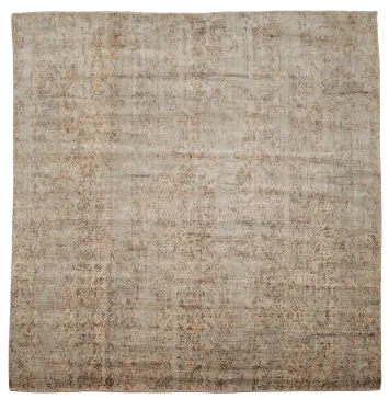 All-Over Abstract Modern Area Square Rug 8x8