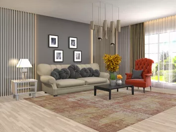 Handmade Indian Abstract Modern Area Rug 8x10