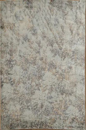 All-Over Abstract Indian Area Rug 7x10