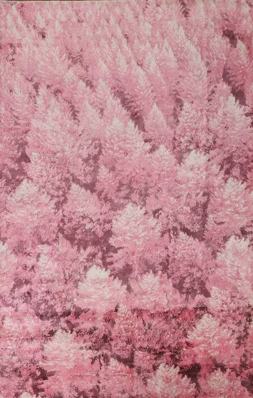 Modern Handmade Abstract Area Rug 6x9