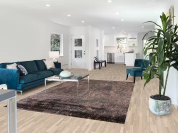 Modern Abstract Oriental Area Rug 7x9