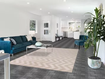 Chevron Style Modern Indian Area Rug 6x9