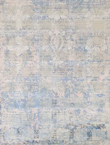 Modern Handmade Abstract Rug 4x6