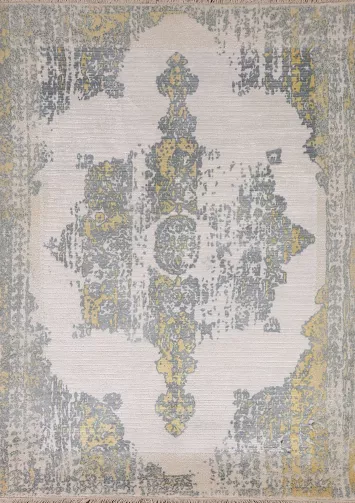 All-Over Handmade Abstract Rug 4x6