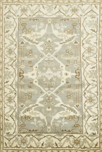 Handmade Oushak Oriental Rug 4x6