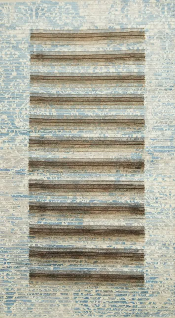 All-Over Striped Abstract Modern Rug 3x5