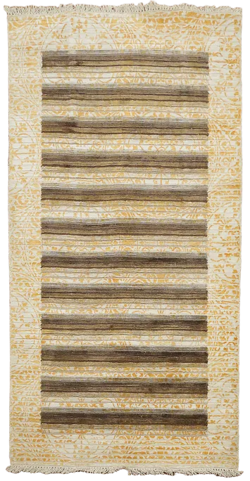 Neutral Toned Rug with Sophisticated Striping 3x5