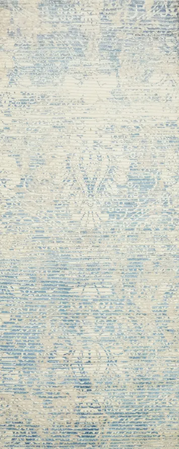 Handmade Modern Indian Abstract Rug 3x7