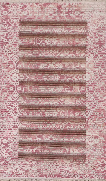 Striped Modern Abstract Oriental Rug 3x5