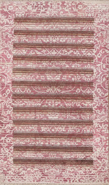 Striped Abstract Modern Rug 3x5