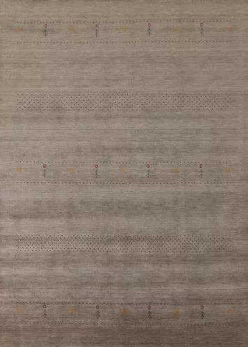 Tribal Wool Gabbeh Indian Area Rug 8x10