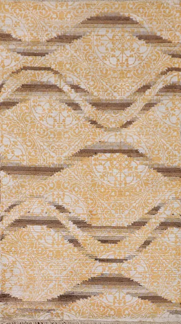 Abstract Modern Oriental Rug 3x5