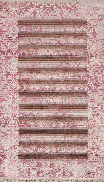 Striped Wool Modern Abstract Rug 3x5