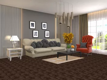 Gold Modern Abstract Rug 3x5