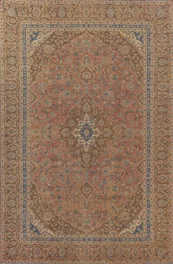 Traditional Mashad Persian Area Rug 9x12