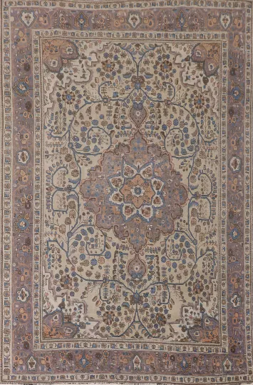 Handmade Wool Tabriz Persian Area Rug 7x10