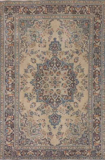 Handmade Wool Tabriz Persian Area Rug 7x10