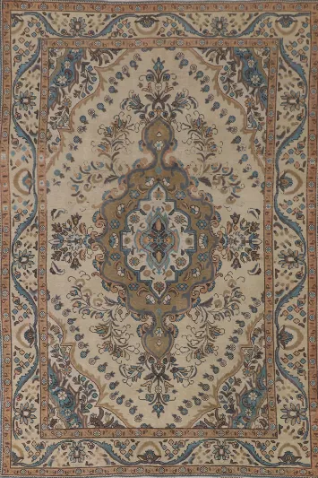 Vintage Tabriz Persian Area Rug 6x10