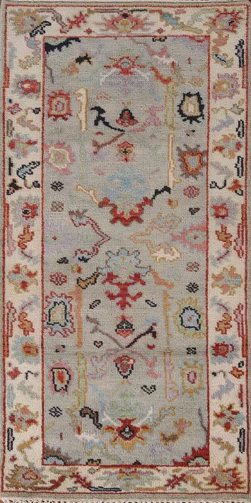Handmade Wool Oushak Oriental Rug 3x6