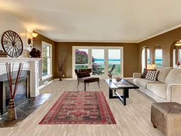 Pink & Brown Meshkin Persian Runner Rug 4x10