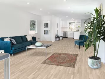 Distressed Wool Tabriz Persian Rug 3x5