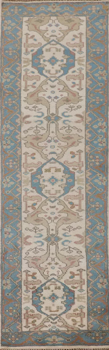 All-Over Oushak Oriental Runner Rug 3x10