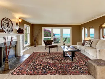 Handmade Wool Bakhtiari Persian Area Rug 10x13