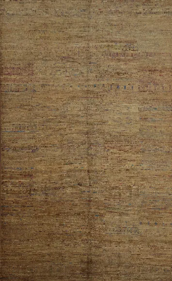 Natural Moroccan Large Area Rug 9x13 in Warm Earth Tones