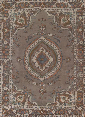 Over-Dyed Tabriz Persian Area Rug 7x9