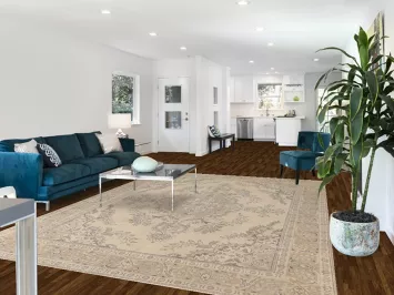 Distressed Tabriz Persian Area Rug 8x11