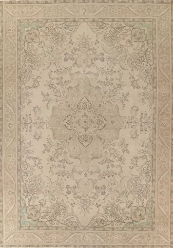 Distressed Tabriz Persian Area Rug 10x13