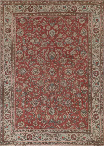 All-Over Floral Tabriz Persian Area Rug 8x11
