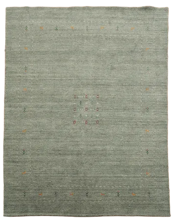 Gray & Green Gabbeh Oriental Area Rug 8x10