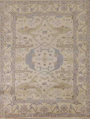 Handmade Wool Oushak Oriental Rug 8x9