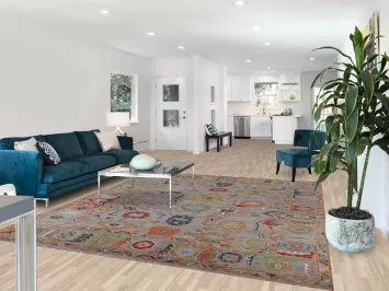 All-Over Floral Oushak Oriental Area Rug 8x10