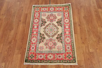 Geometric Wool Kazak Wool Rug 2x3