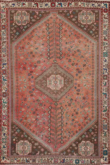 Tribal Geometric Shiraz Persian Rug 5x7