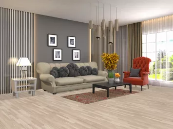 Brown Geometric Koliaei Persian Rug 3x6