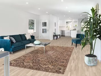 Distressed Bakhtiari Persian Area Rug 5x10