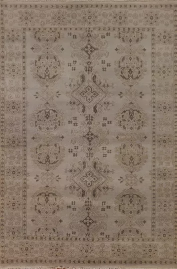 Handmade Wool Oushak Oriental Area Rug 6x9