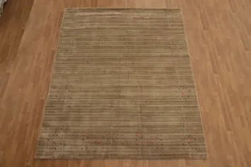 Handmade Brown Gabbeh Oriental Area Rug 8x10