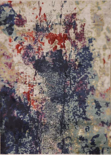 Abstract Turkish Oriental Rug 5x7