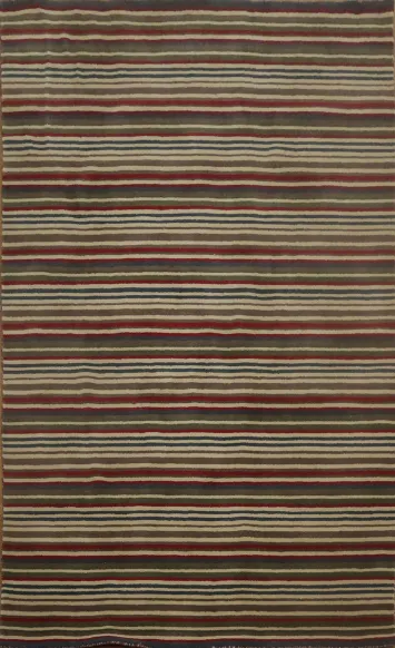 Striped Gabbeh Oriental Area Rug 5x8