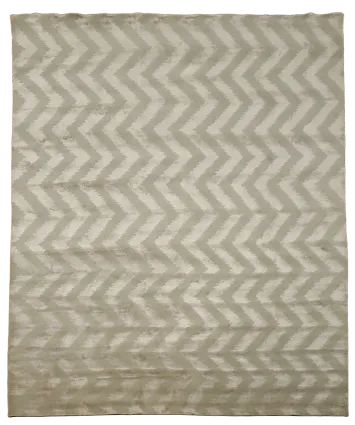 Chevron Style Nepalese Oriental Area Rug 8x10