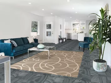 All-Over Nepalese Modern Area Rug 6x9