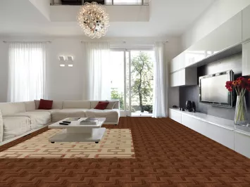 Geometric Nepalese Oriental Area Rug 9x12