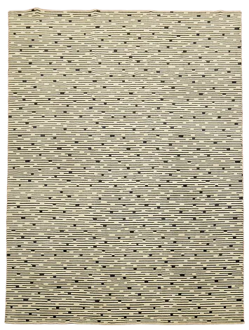 All-Over Striped Nepalese Indian Area Rug 9x12