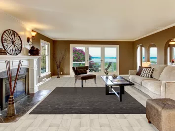 Striped Nepalese Oriental Area Rug 8x10