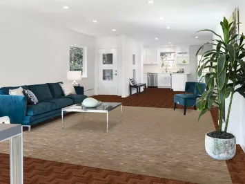 All-Over Striped Nepalese Area Rug 9x12